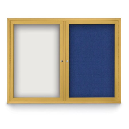 United Visual Products Corkboard, Buff/White, 72" X 36" UV407-WHITE-BUFF